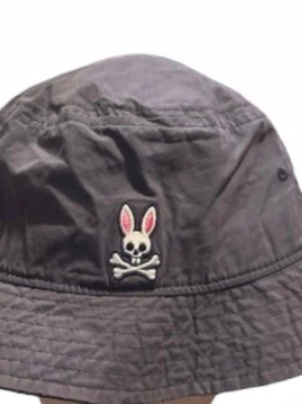 Psycho Bunny Skull Graphic Quilted Bucket Hat